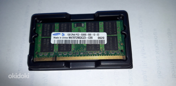 2 памяти 1GB+1GB 2Rx16 (2Rx8) PC2-5300S-555 (фото #3)