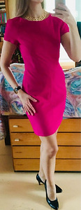 MONTON новое модное платье цвета фуксии № 38/M