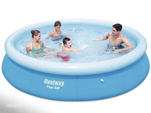 Bassein Bestway Fast Set, 366x76 cm, sinine + aluskate (1 foto / 1)