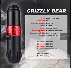 Tattoo pen GRIZZLY BEAR (5 foto / 6)