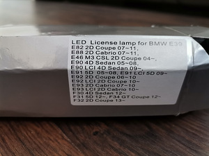M: BMW LED numbrituled (2 foto / 2)