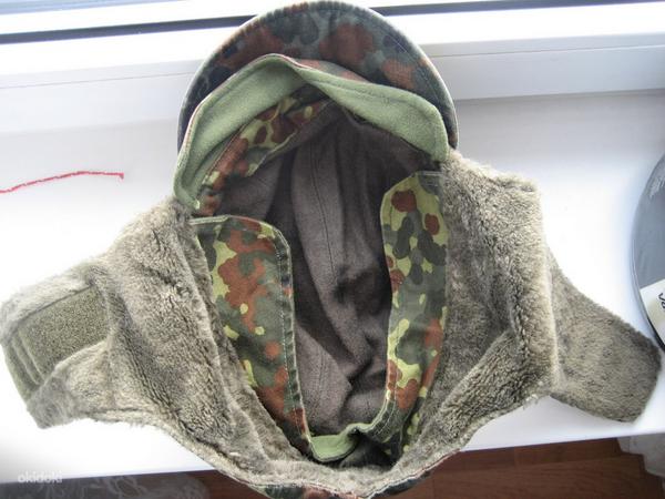 Немецкая армия осень-зима теплая шапка камуфляжная (фото #2)