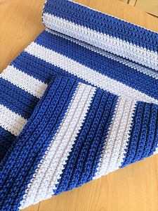 Uus puuvillane makramee nöörist heegeldatud vaip 150x65 cm (9 foto / 9)