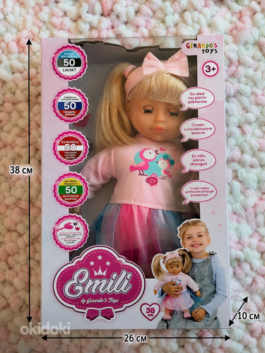 Suur nukk Emili, räägib