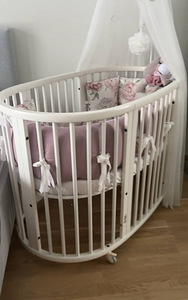 Stokke Sleepi mini voodi + lapsevoodi (0-36kuud), valge (5 foto / 8)