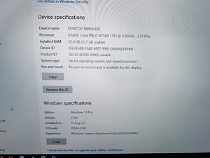Dell XPS 9570 i7-8750H, 32GB RAM, GTX1050ti 4GB (8 foto / 9)
