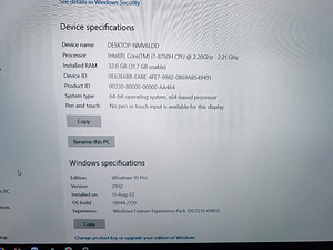 Dell XPS 9570 i7-8750H, 16 GB RAM, GTX1050ti 4GB (8 foto / 9)