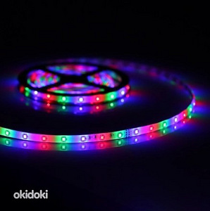 5M RGB LED riba + pult + toiteplokk (3 foto / 3)