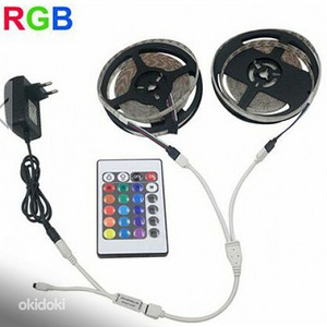 10m led rgb 3528 riba puldiga ja toiteplokiga (1 foto / 1)