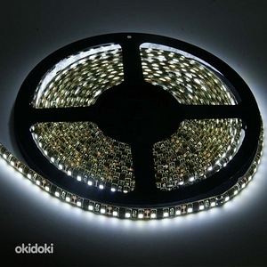 Led riba 3528 600 led valge, külm, veekindel (1 foto / 2)