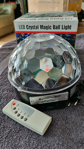 Диско-шар со светодиодной подсветкой RGB (с микрофоном и опцией MP3)