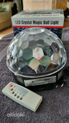 Диско-шар со светодиодной подсветкой RGB (с микрофоном и опцией MP3) (фото #1)