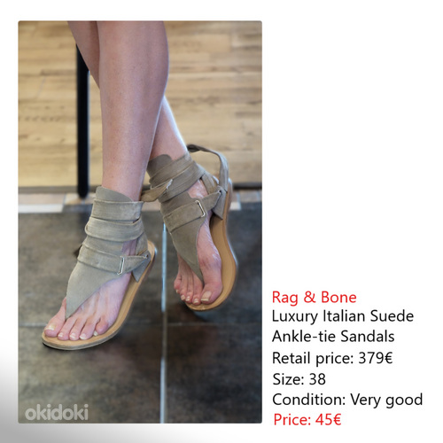 Rag & Bone Luxury Suede Sandaalid