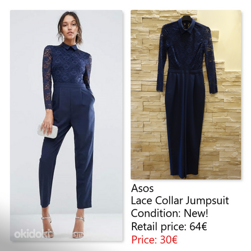 Asos. Uus, elegantne pitsist kombinesoon. XS-S