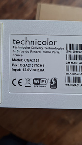 Modem/Wifi ruuter - Technicolor CGA2121 (Elisa) (2 foto / 4)