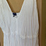 Красивое льняное белое платье макси, размер XL (фото #3)