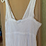 Красивое льняное белое платье макси, размер XL (фото #4)