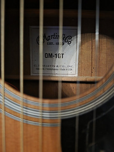 Гитара - Electro-Acoustic Guitar Martin OM-1GT + Hard case (3 фото из 6)