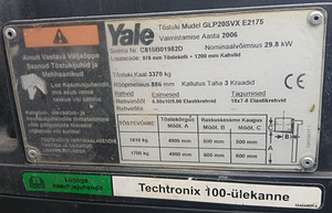 Yale glp20vx 2006 a. gaasitõstuk (10 foto / 10)