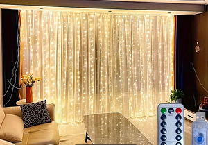 3*3m LED kardin jõulutuled peotuled relax ambient light (1 foto / 5)