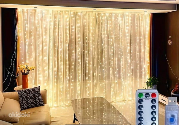 3*3m LED kardin jõulutuled peotuled relax ambient light