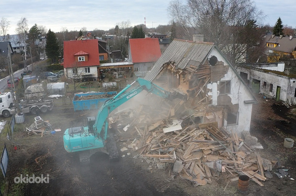 Работы по сносу и демонтажу, вывозу строительного мусора (фото #1)