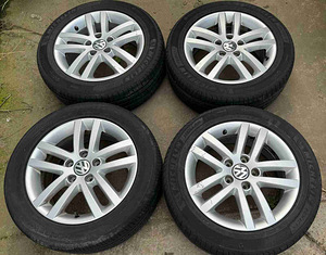 Vw originaal veljed 5×112 r16 koos korralike rehvidega