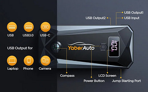 Käivitusabi Yaber YA40 4000A 26800mAh (4 foto / 10)