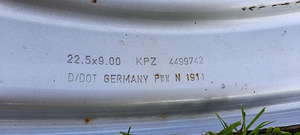Velg Mercedes 22,5 x 9,00 (3 foto / 5)
