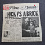 Jethro Tull "Thick as a brick" Newspaper sleeve (фото #1)