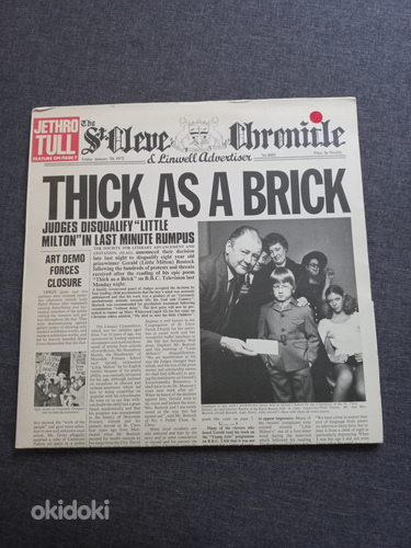 Jethro Tull "Thick as a brick" Newspaper sleeve (foto #1)