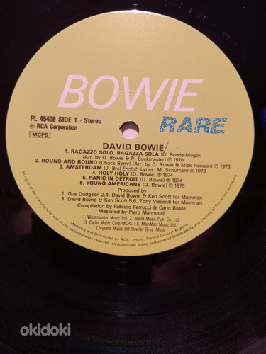 David Bowie "Rare" UK (foto #3)