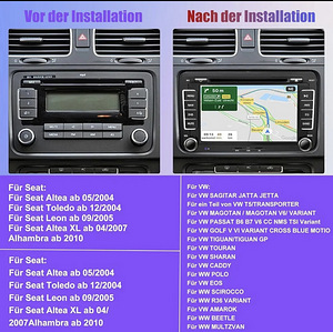 Android магнитола для VW/Seat (6 фото из 6)