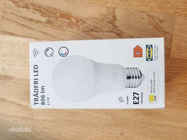IKEA TRÅDFRI умная лампочка E27 806 лм (цвет + белый спектр)