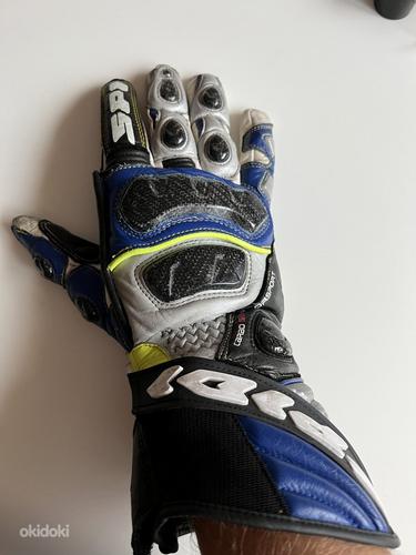 Кожанные мото перчатки SPIDI CARBON SIX MOTORSPORT размер L (фото #2)
