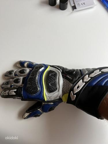 Кожанные мото перчатки SPIDI CARBON SIX MOTORSPORT размер L (фото #4)