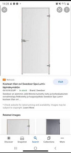 Dušhiruumi / Sauna uks karastatud klaas. (6 foto / 6)