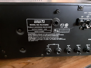 INTER M PA-9100RS Public address cassette receiver (8 foto / 8)