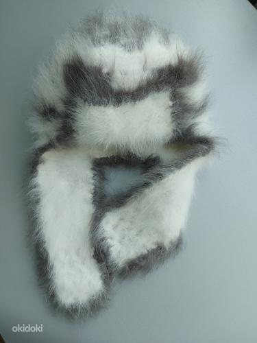 Talve müts (küüliku karvast kootud) (foto #2)