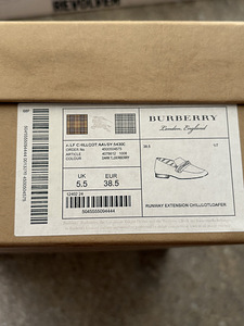 Suede loafers BURBERRY (4 foto / 4)