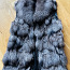 Меховая жилетка, чернобурка, размер S (фото #1)