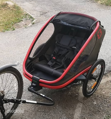 Hamax jalgrattakäru , 2 istet (punane/must)