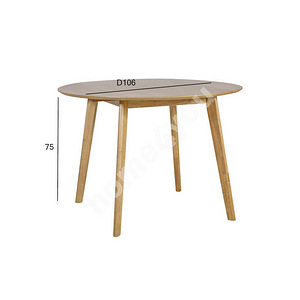 Söögilaud JAXTON D106 x K75cm - Söögilaud JAXTON Ø106cm (1 foto / 4)