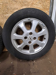Литые диски Opel Astra G 4x100 15" + летние шины Michelin (5 фото из 7)