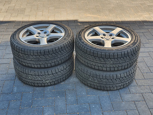 Литые диски ford+собственные шины m+s 205/55 r16 4 шт. (1 фото из 7)
