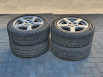 Литые диски ford+собственные шины m+s 205/55 r16 4 шт.