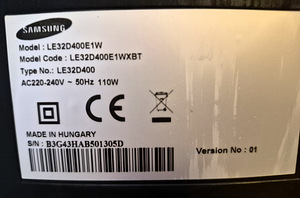 Samsung LE32D400E1W teler (3 foto / 4)