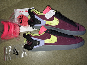 Nike Blazer Low x Acronym Night Maroon 44 (7 foto / 9)