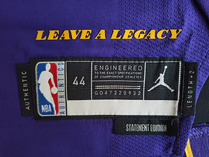 NBA Jordan Lebron James Los Angeles Lakers Authentic Jersey (8 foto / 10)