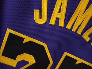 NBA Jordan Lebron James Los Angeles Lakers Authentic Jersey (4 foto / 10)